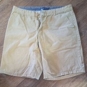 TRUE ROCK Men's Tan Flat Front Shorts